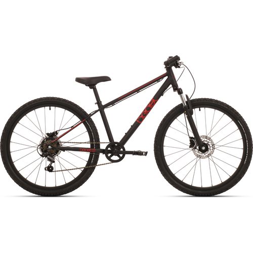 Kinderfahrrad Bikefun Beast 24 Zoll mit Shimano 6 Gängen und Scheibenbremsen - Schwarz/Rot