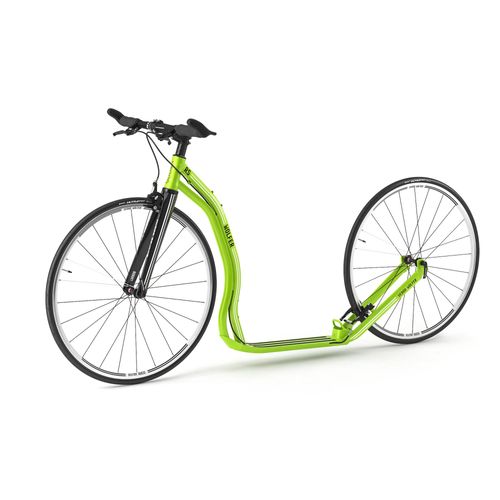 Yedoo Wolfer RS Sport Alloy Roller Scooter Tretroller - für Erwachsene und Teenager, bis 120 kg, mit Luftreifen 28/28 und verstellbarem Lenker Grün