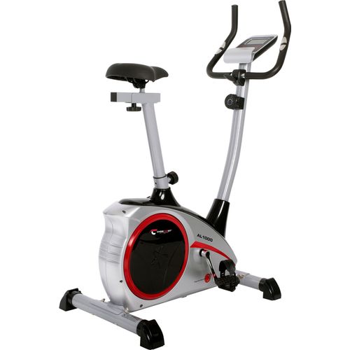 Christopeit Sport Heimtrainer Hometrainer Fahrrad Fitnessgerät AL 1000 silber