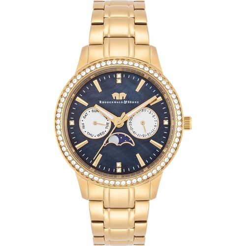 Damen Multifunktionsuhr gelbgold Edelstahl gelbgold