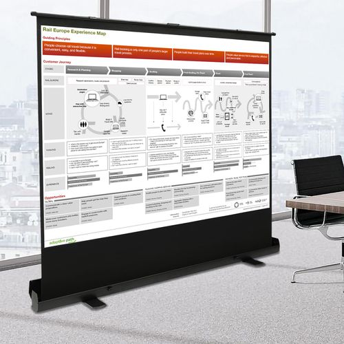 Hochziehbare Leinwand, Freistehende Bodenhochziehbare Leinwand 4:3, Bequemes Seherlebnis