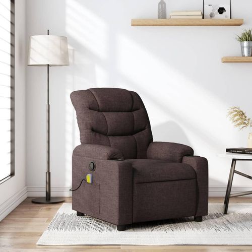 Massagesessel Dunkelbraun Stoff , Klassische Sessel 2024 Neu