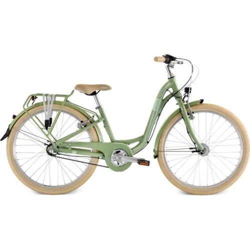 Puky Skyride M24 - Kinderfahrrad - 24 Zoll - 3 Gänge - Retro Grün