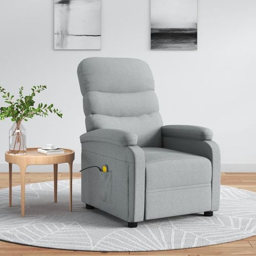 Massagesessel Hellgrau Stoff, Massagesessel 2024 Neu