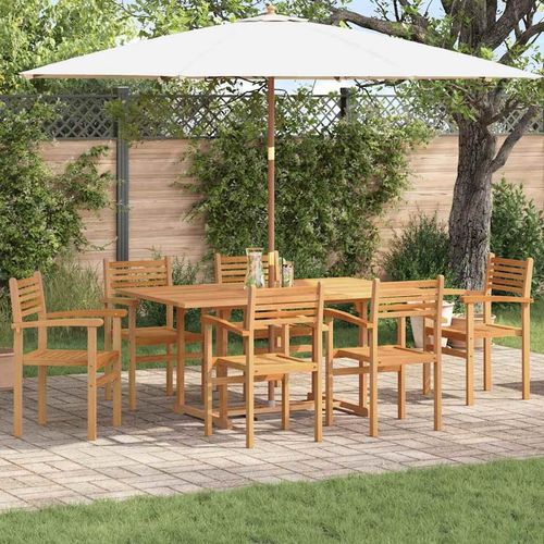 Garten Stapelstühle 6 pcs Braun 55.5 x 55.5 x 90 cm