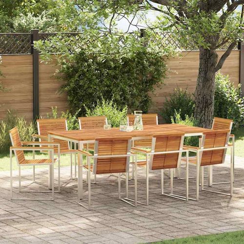 Garten Essgruppe 9 pcs Massivholz Akazie