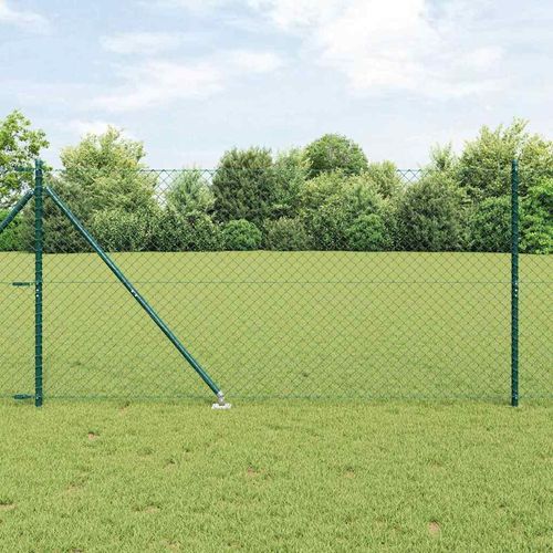 Kettenzaun mit Pfosten Grün 1.2 x 10 m