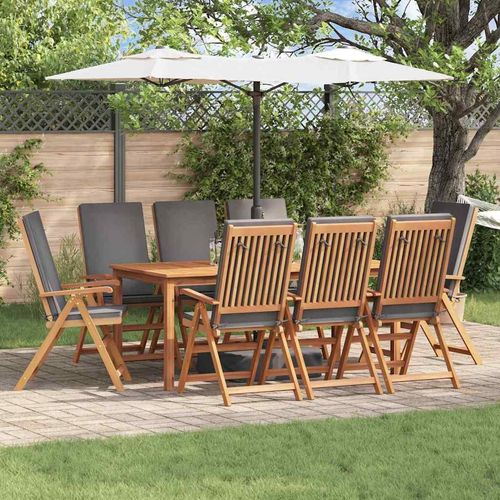 Gartenstuhl 8 pcs Braun 57 x 71,5 x 104 cm Massivholz Teak