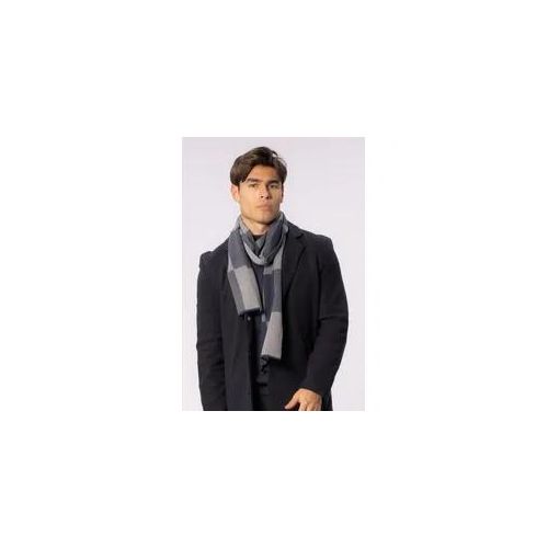 Schal - Marine kariert - Herren - Mann - TeeShoppen