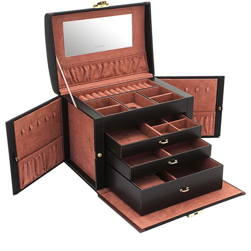 Friedrich23 Schmuckschatulle Copenhagen 2.0 L - Schwarz/Rouge