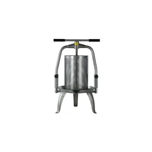 Baesso V25 Edelstahl - Obst- und Gemüsespindelpresse 20 L - Edelstahlpresskorb