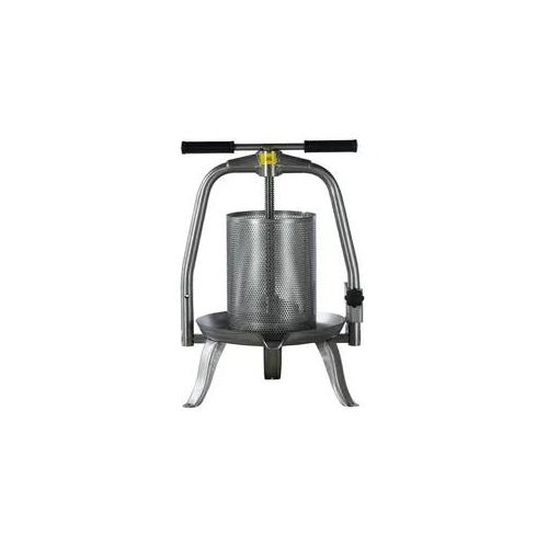 Baesso V20 Edelstahl - Obst- und Gemüsespindelpresse 9 L - Edelstahlpresskorb
