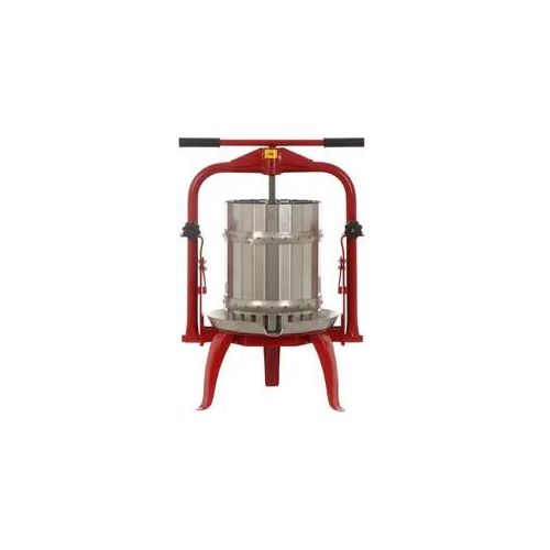 Baesso F25 Edelstahl - Obst- und Gemüsespindelpresse 20 L - Presskorb aus Edelstahl