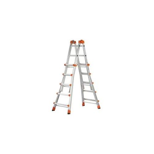 Gierre Peppina AL040DS - 2x10 Trittstufen, 5,70 m - Teleskopleiter aus Aluminium