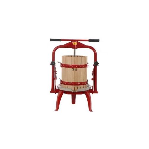 Baesso F25 - manuelle Obst- und Gemüsespindelpresse 20 L - Holzpresskorb