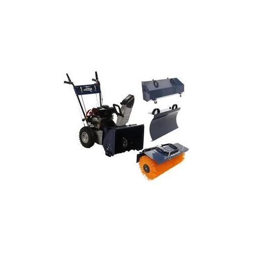 BullMach BM-SS 80 WEL - Benzin-Schneefräse mit Elektrostarter - Mehrzweckgerät - Loncin H200