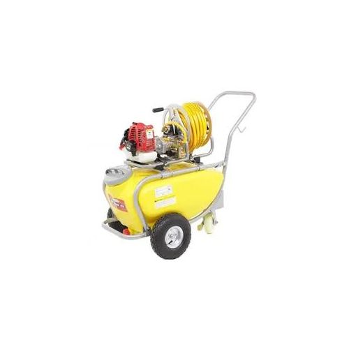 Membranpumpe GeoTech SP 540 2S auf Wagen mit 2-Takt Motor - Öl-Benzin-Gemisch