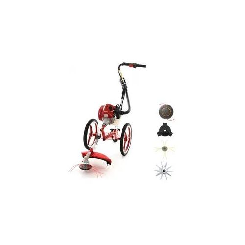 GeoTech HPBC 550 - Fadenmäher Motorsense zum Schieben - Gemischmotor 52 ccm
