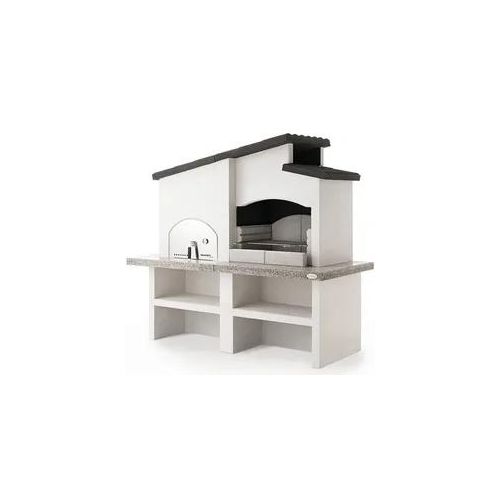 Palazzetti New Zealand 2 - Kombi-Grillkamin mit Holzbackofen aus Beton