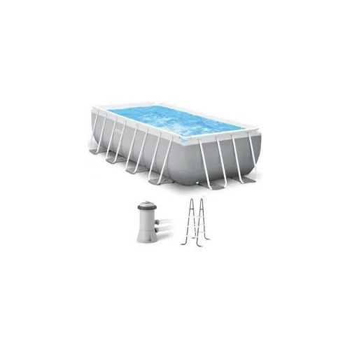 Intex Prisma Frame 26788NP - Aufstellpool + Filterpumpe und Poolleiter