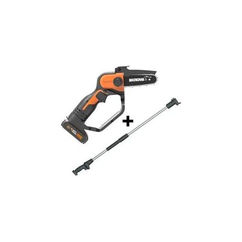Akku-Handkettensäge Worx WG324E 20V 2 Ah + Verlängerungsschaft