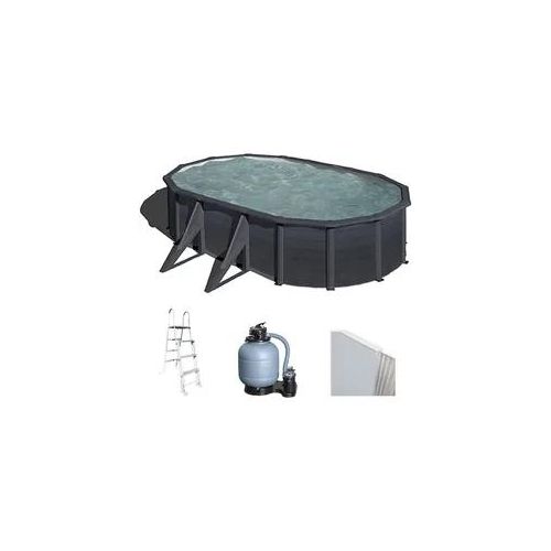 Gre Kea Oval 500x300x120cm - Aufstellpool aus Stahl