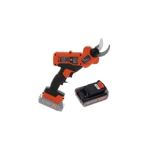 Akku-Gartenschere Black & Decker BCPP18D1-QW für die Baumpflege - Schneidleistung: - 25 mm - Akku 18 V- 2.0 Ah