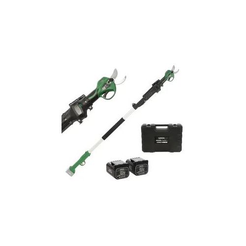 Akku-Baumschere mit Verlängerungsschaft GreenBay TopCut 32 - 2x 16.8V - 2Ah - 150/210 cm