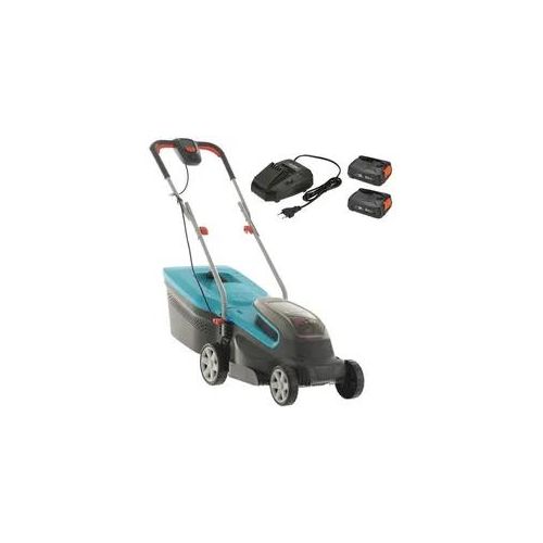 Elektro-Rasenmäher Gardena PowerMax 32/36V P4A - 2 Batterien 18V/2.5Ah - Schnittbreite 32 cm