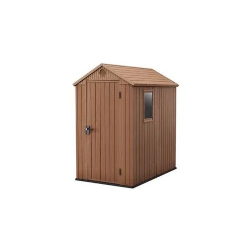 Keter Darwin braun - Gartenhaus Schuppen - mit Seitenfenster - 125x184.5x205 cm
