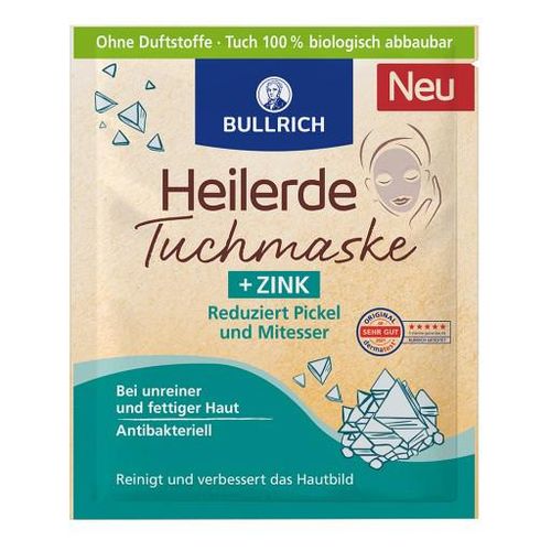 BULLRICH Heilerde Tuchmaske+Zink 1 St