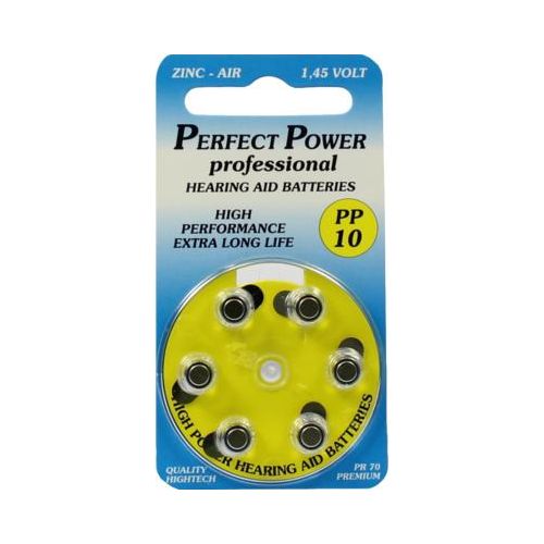 BATTERIEN f.Hörgeräte Power PP10 6 St