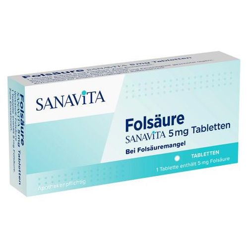 FOLSÄURE SANAVITA 5 mg Tabletten 20 St