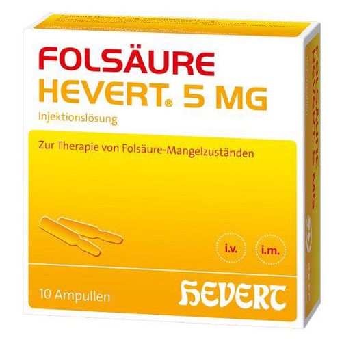 FOLSÄURE HEVERT 5 mg Ampullen 10X2 ml