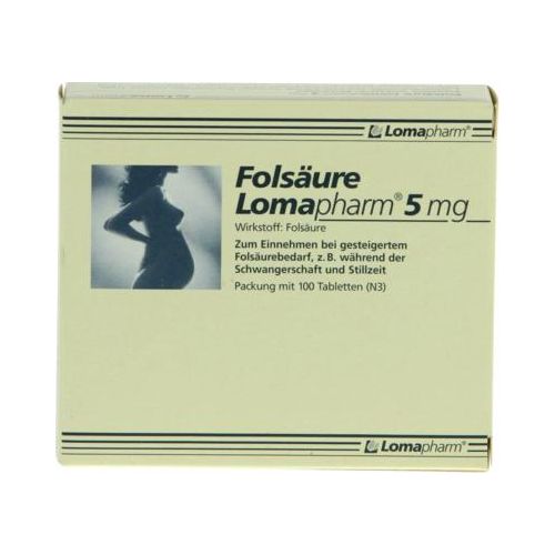 FOLSÄURE LOMAPHARM 5 mg Tabletten 100 St
