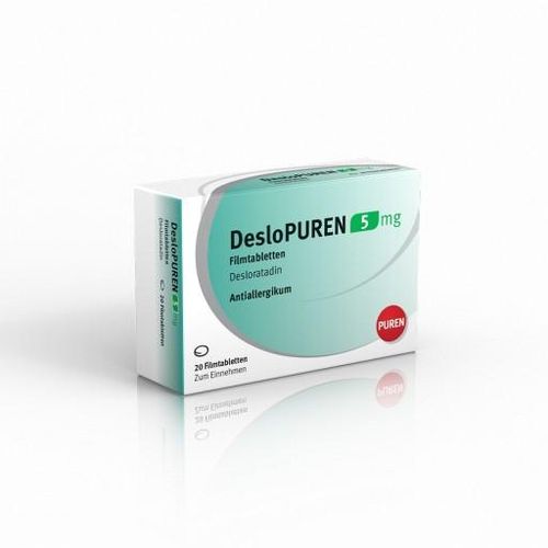 DesloPUREN 5 mg Filmtab. - Antiallergikum zur Linderung von Heuschnupfen 20 St