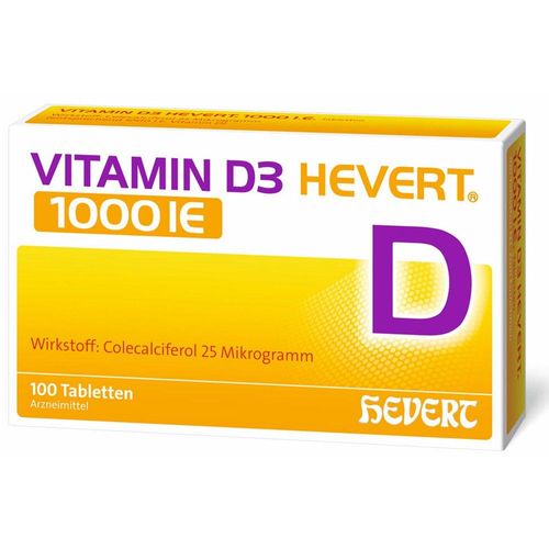 VITAMIN D3 HEVERT 1000 I.E. Tabletten 100 St