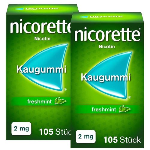 NICORETTE KAUGUMMI 2 MG FRESHMINT DOPPELPACK 2X105 St