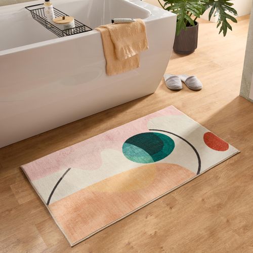 Gino Falcone Badematte »Ariella GF-149«, rutschhemmend beschichtet, fussbodenheizungsgeeignet, Badteppich, bedruckt, modernes Design, weich & kuschelig Image
