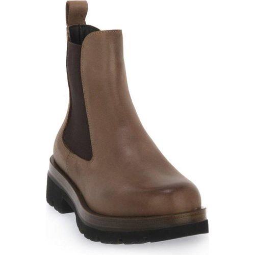 IGI&CO Damen Chelsea-Boots Braun mit Blockabsatz Sabana 3-5 cm Absatzhöhe