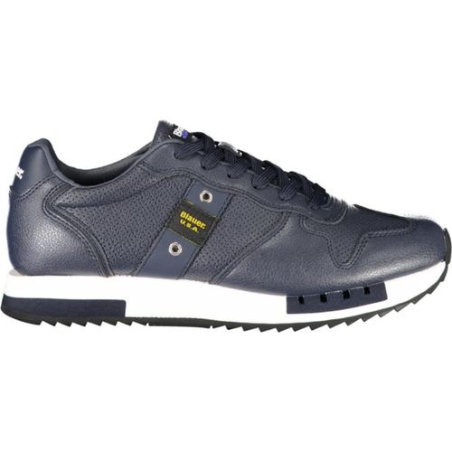 Herren Sportschuh Blau: Stylisch mit Kontrastdetails & Innensohle