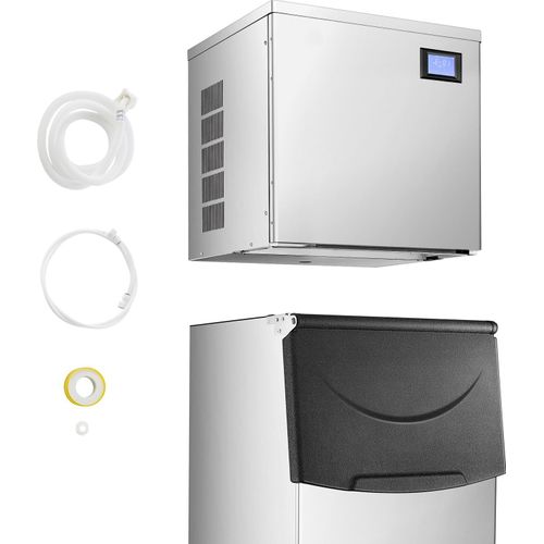 SucceBuy Eismaschinenkopf für Eiswürfelmaschine, Eisbereiter (nur Kopf) 204 kg/Tag
