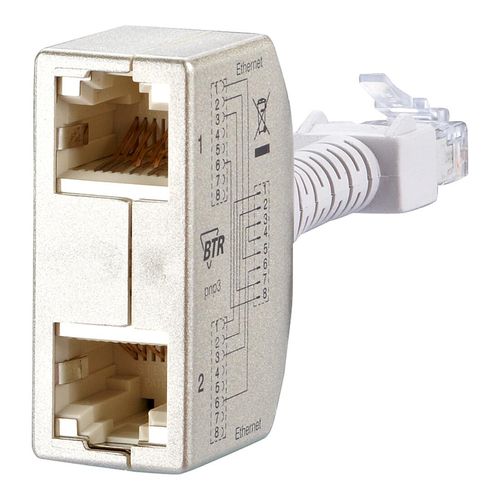 BTR NETCOM Cable-sharing-Adapter Ethernet/Ethernet 130548-03-E Set)