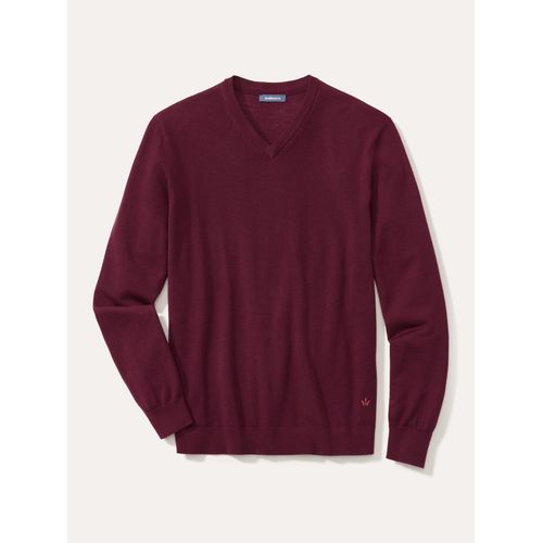 Walbusch V-Pullover Merino Extrafein