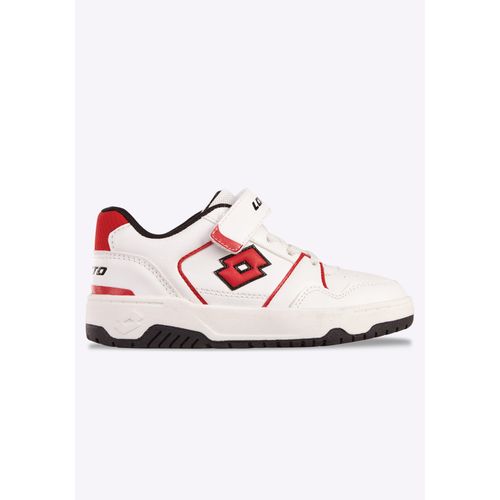 Sneaker LOTTO, Kinder, Gr. 25, rot (weiß, rot), Synthetik, Schuhe