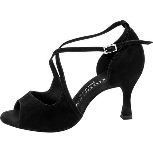Rummos Damen Tanzschuhe R545 024 - Material: Nubuck Schwarz - Absatz: 60R Flare - Größe: EUR 37