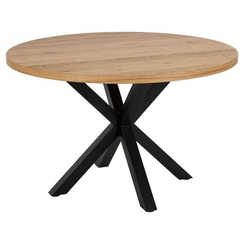 Giga Living Esstisch Natur - MDF - 120x120x76,4cm - Esstisch Krawatten - Giga Living