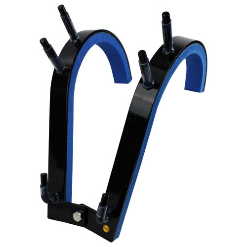 Robert Baraban Zercher Harness Large, Front Squat Harness, Kniebeugen Trainingsgerät, Schwarz-Blau