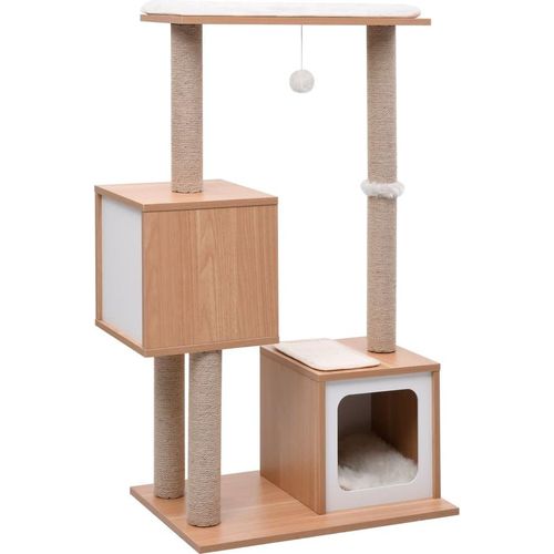 Prolenta Premium Katzen-Kratzbaum mit Sisal-Kratzmatte 104 cm