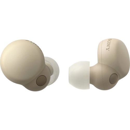 Sony LinkBuds S True Wireless Noise Cancelling Kopfhörer – Ultraleicht für ganztägigen Komfort mit kristallklarer Gesprächsqualität – Bis zu 20 Stunden Akkulaufzeit mit Ladeetui – Ecru